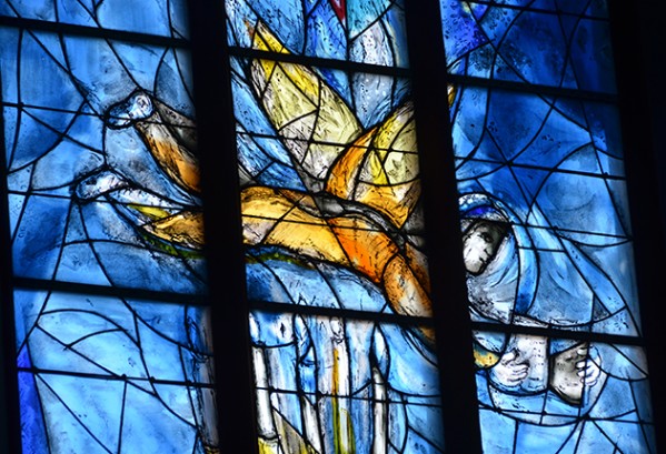 Ramen van Chagall in de St Stephan in Mainz