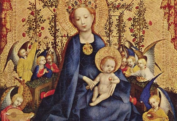 Madonna im Rosenhag (Stefan Lochner - in Wallraf-Richartz-Museum