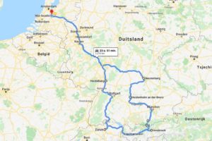 Route voorbereidingsreis