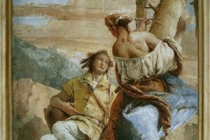 Medoro en Angelica uit Orlando furioso (Tiepolo)
