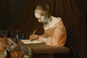 gerard ter borch - de briefschrijfster