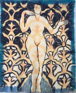 Kunst aan de muur bij Reina