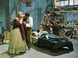 Laatste scène uit Zefferelli's verfilming van Puccini's La bohème