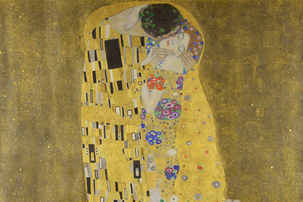 De kus (Gustav Klimt, detail)